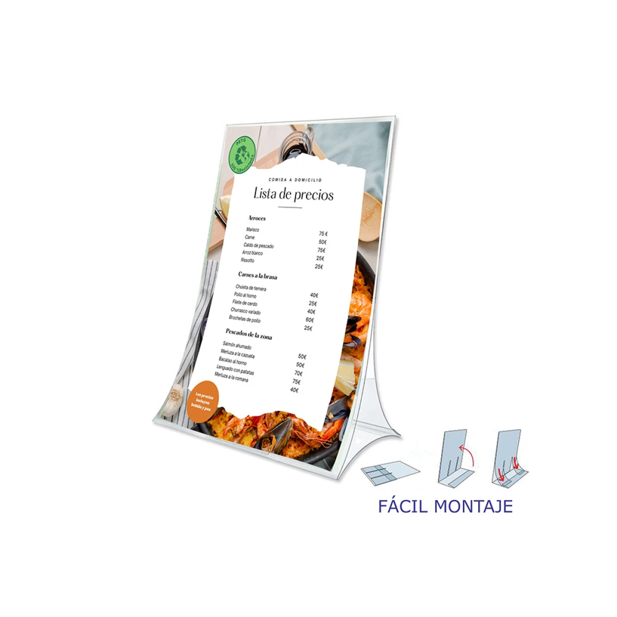 Expositor de secretaria archivo 2000 dobravel pvc 100% reciclavel din a4 vertical transparente 105x210x300 mm