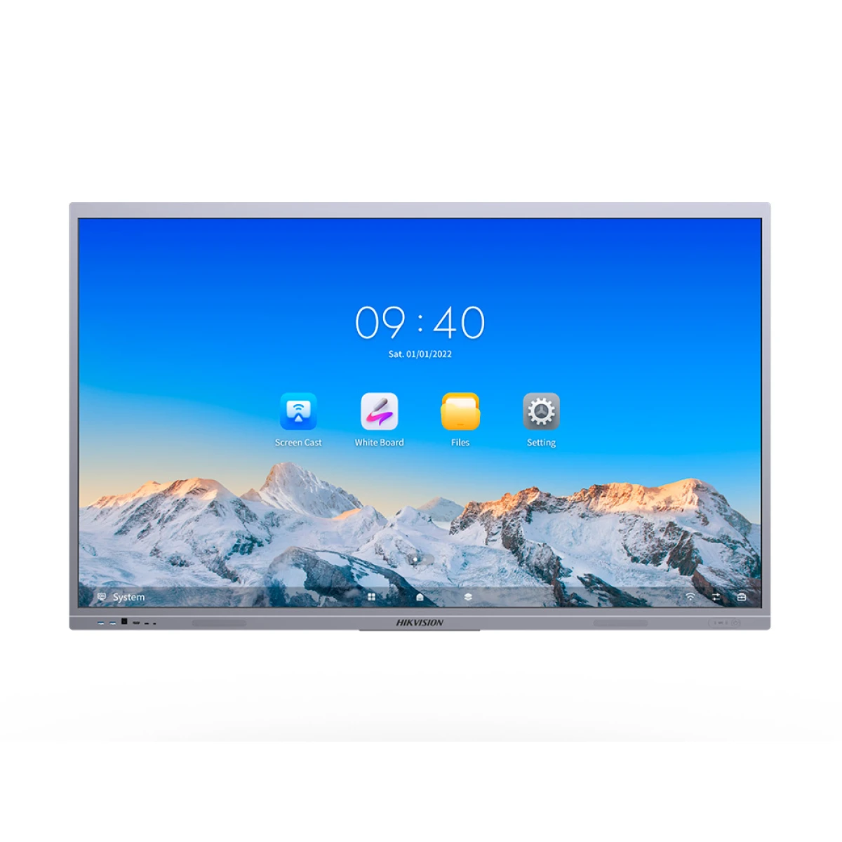 Pantalla interactiva hikvision 75/' 3840x2160 pixeles 4k wifi/bluetooh android 13.0 8gb memoria