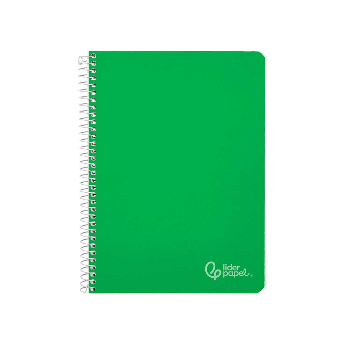 Cuaderno espiral liderpapel din a5 witty tapa dura 80h 90gr cuadro 4mm con margen color verde - 5 unidades