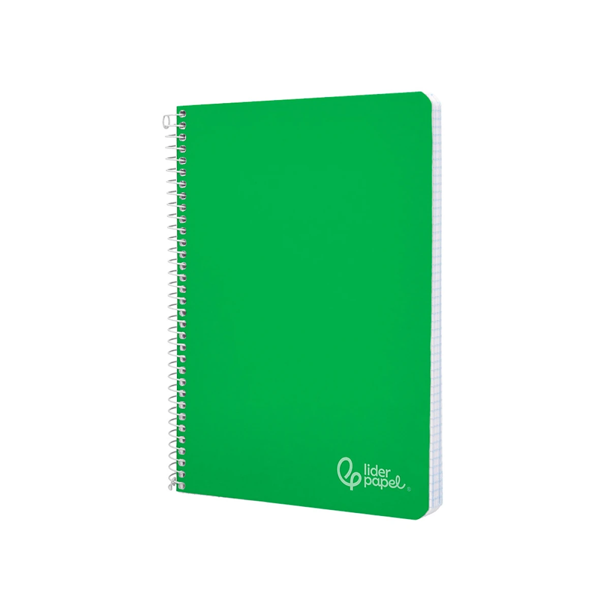 Cuaderno espiral liderpapel din a5 witty tapa dura 80h 90gr cuadro 4mm con margen color verde - 5 unidades