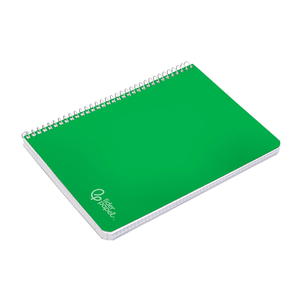 Cuaderno espiral liderpapel din a5 witty tapa dura 80h 90gr cuadro 4mm con margen color verde - 5 unidades