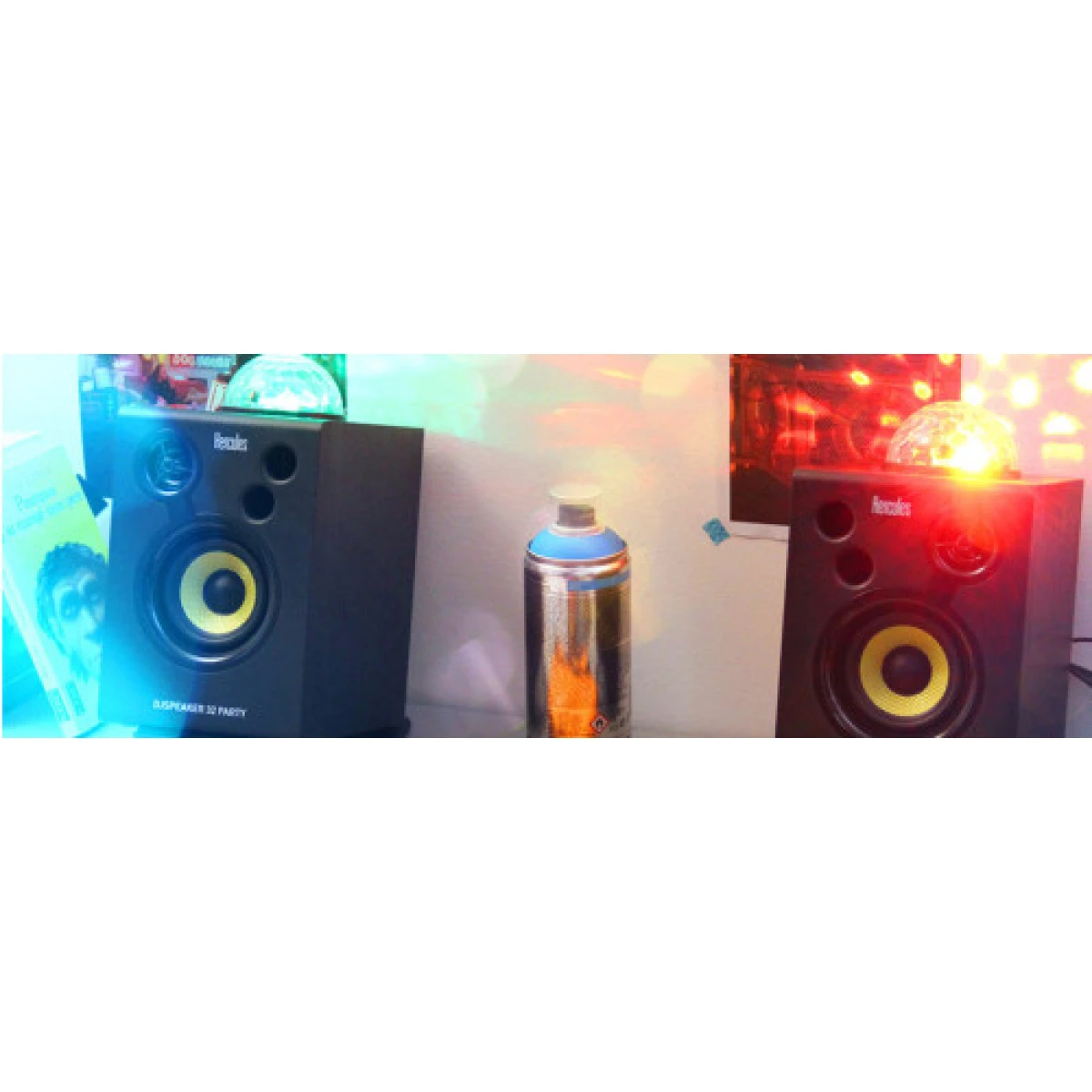 Hercules DJ Speaker 32 Party Negro Com fio 30 W