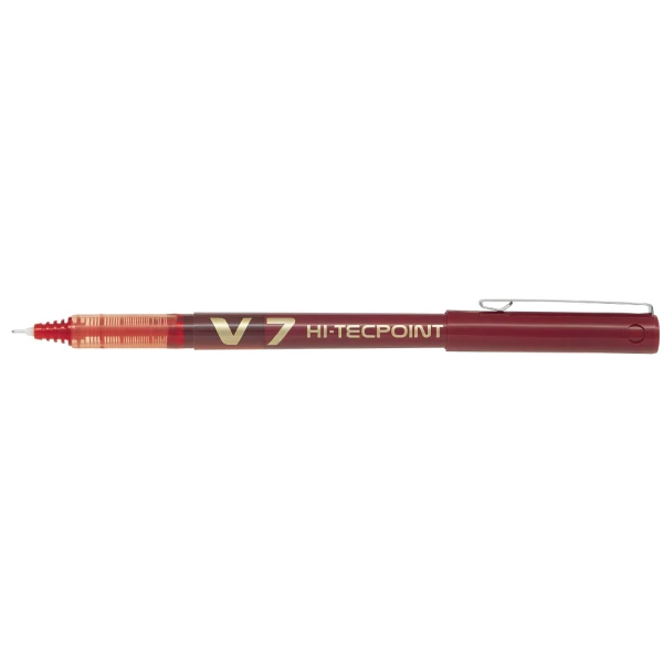 Marcador pilot ponta fina v-7 vermelho 0.7 mm