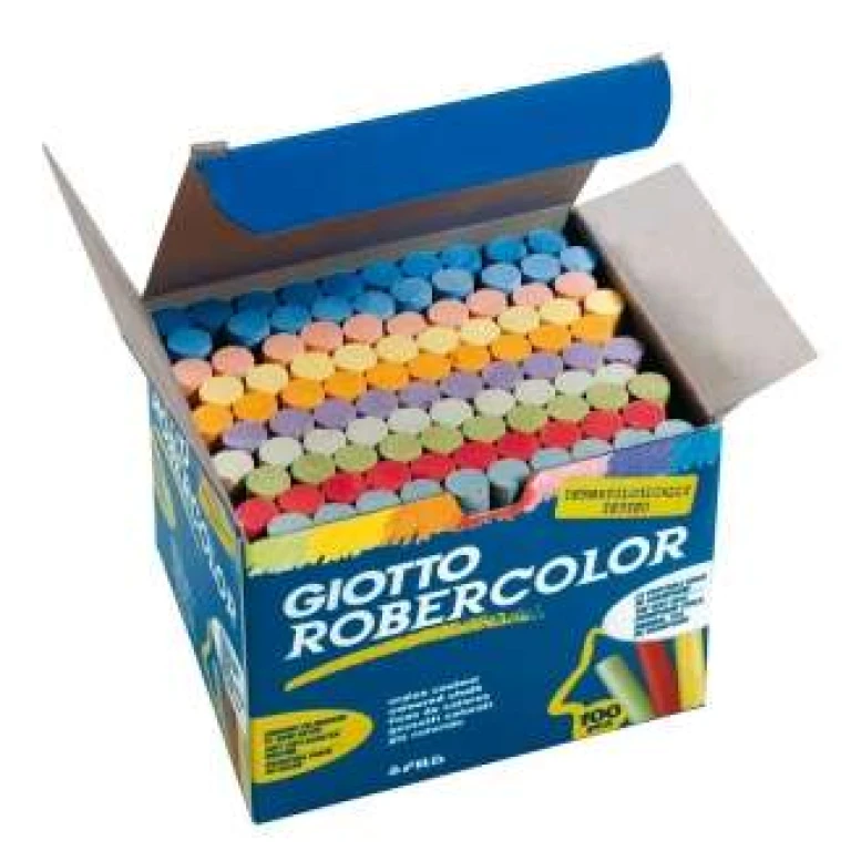 Giz robercolor cor caixa 100 unidades