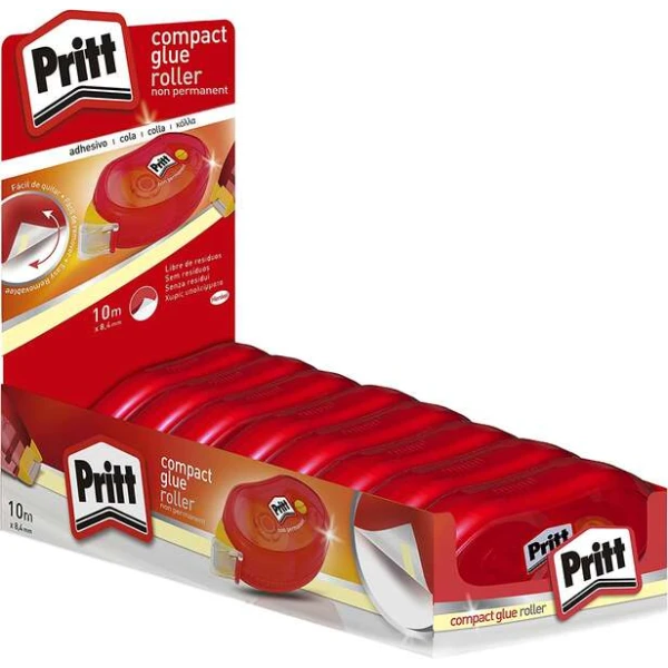 Cola pritt roller removivel 8,4 mm x 8,5 mt - 8 unidades