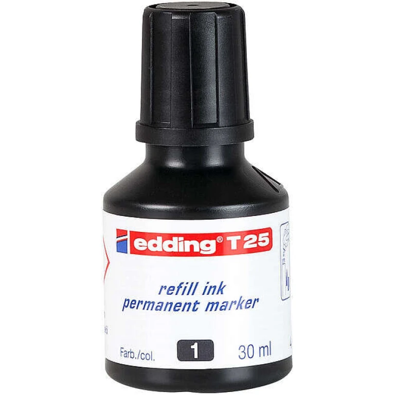 Thumbnail-Tinta marcador edding t-25 preto -frasco de 30 ml