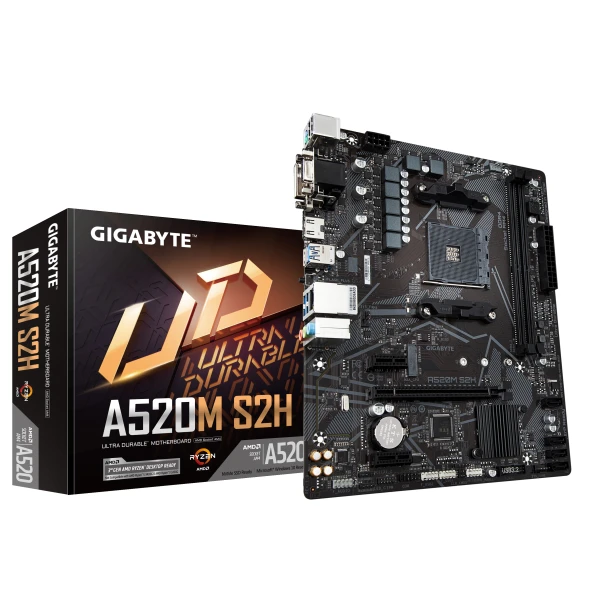 Thumbnail-GIGABYTE A520M S2H motherboard AMD A520 Socket AM4 micro ATX