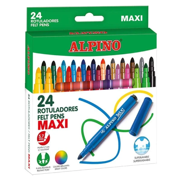 Marcador alpino maxi 24 unidades