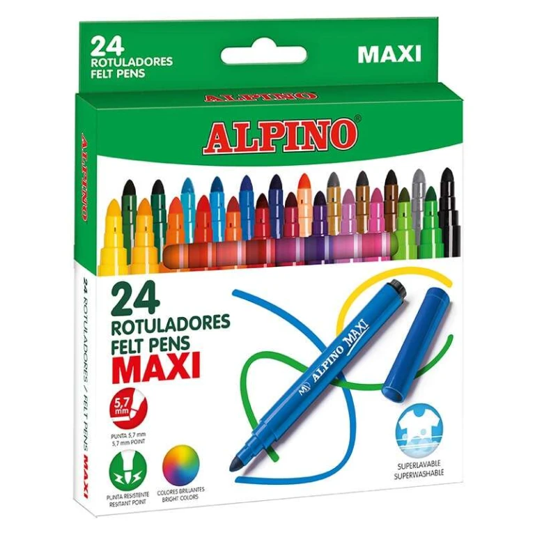 Marcador alpino maxi 24 unidades