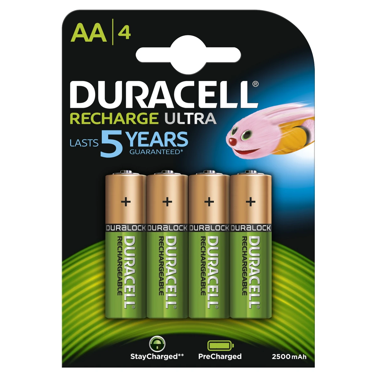 Duracell 4xAA Bateria recarregável AA