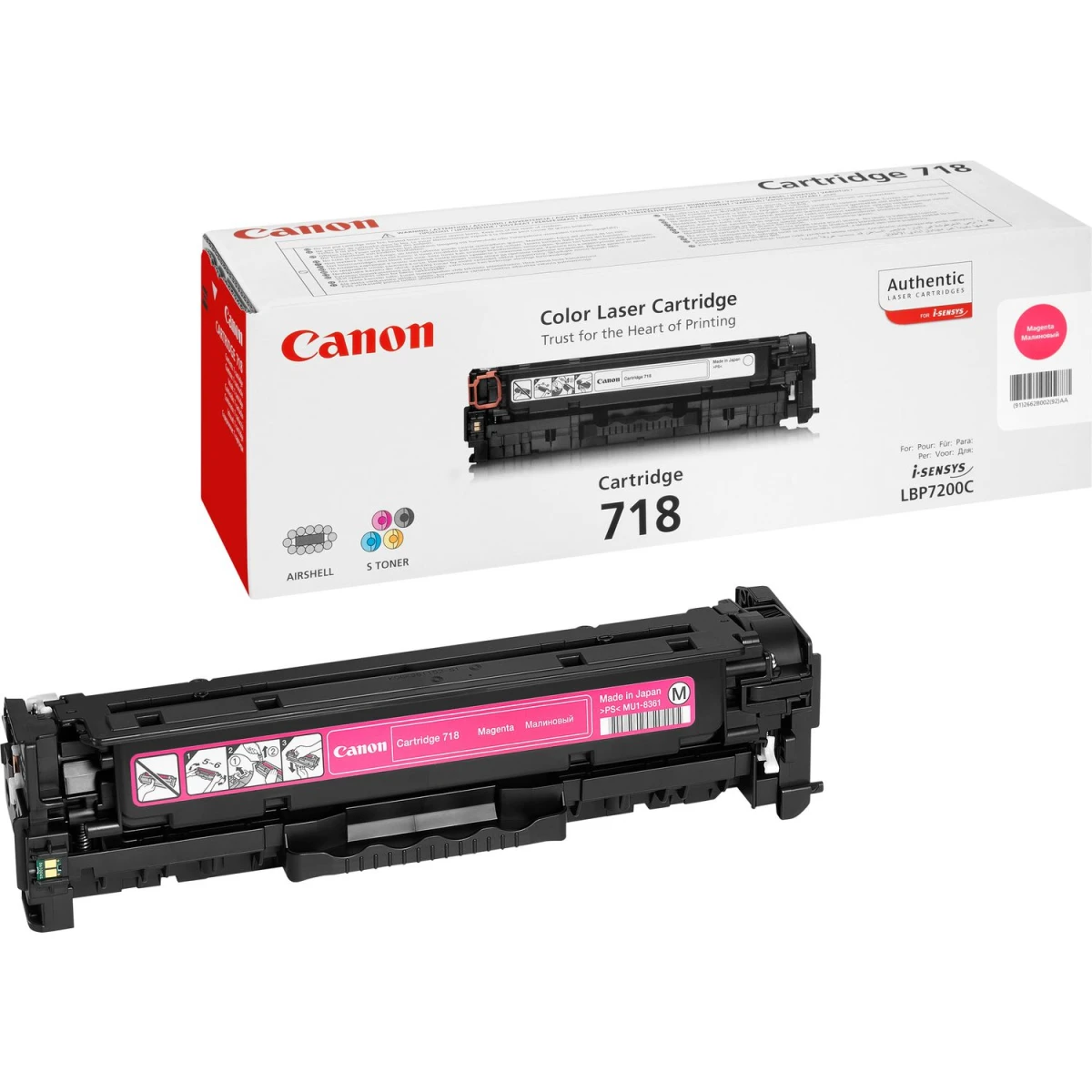 Canon CRG-718 M toner 1 unidade(s) Original Magenta