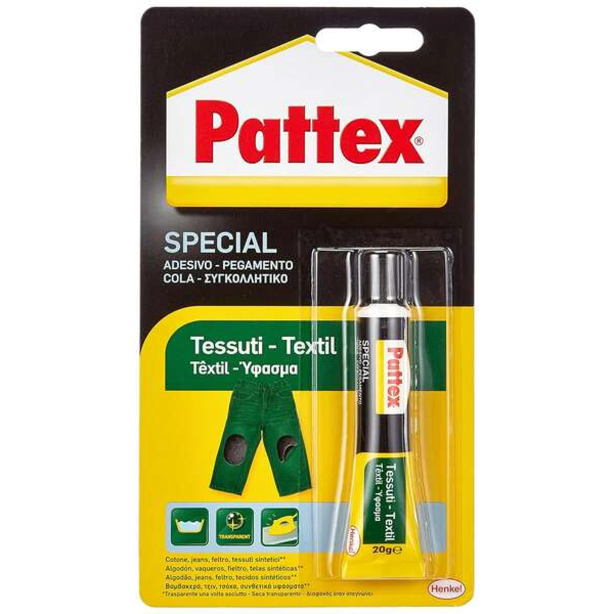 Cola pattex instantanea especial textil 20 gr