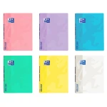 Caderno agrafado oxford openflex capa plastico din a4 48 folhas pautado cores pastel sortidas - 10 unidades