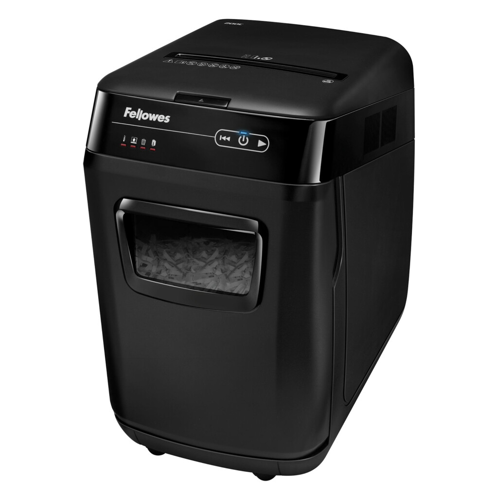 Fellowes AutoMax 200C destruidora de papel Trituração transversal 23 cm Preto