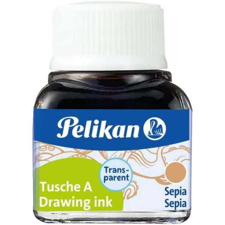 Tinta da china pelikan frasco 10 ml sepia