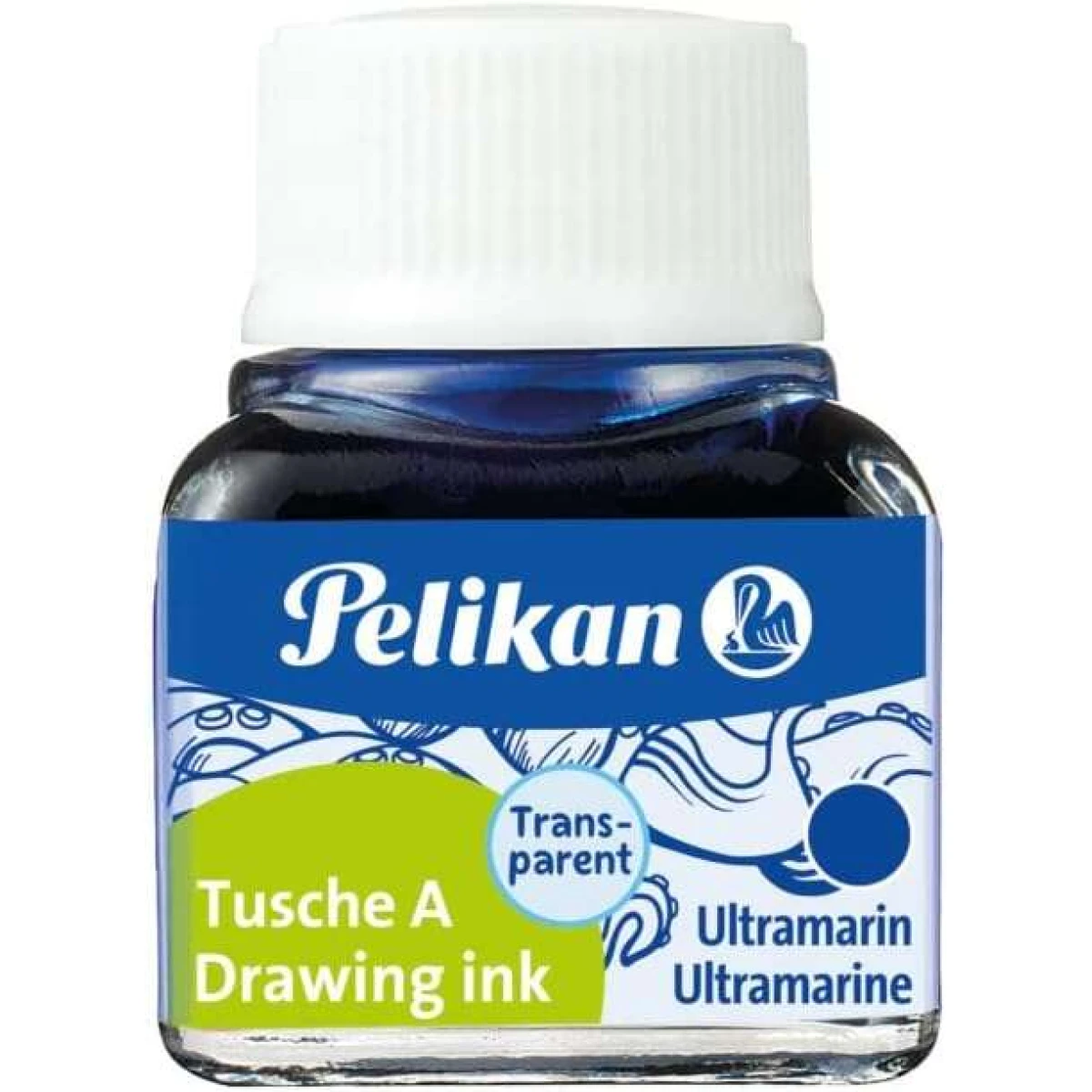 Tinta da china pelikan frasco 10 ml azul ultramar