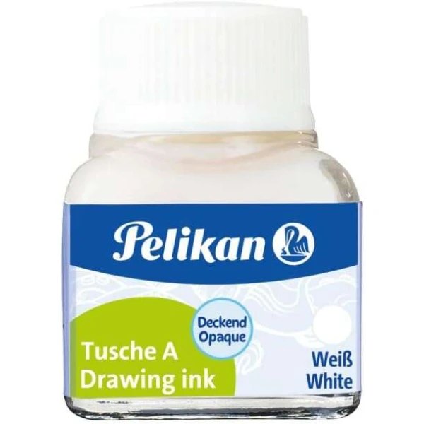 Tinta da china pelikan frasco 10 ml branca