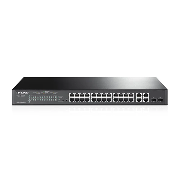 Thumbnail-TP-Link T1500-28PCT switch de rede Gerido L2 Fast Ethernet (10/100) Power over Ethernet (PoE) 1U Preto