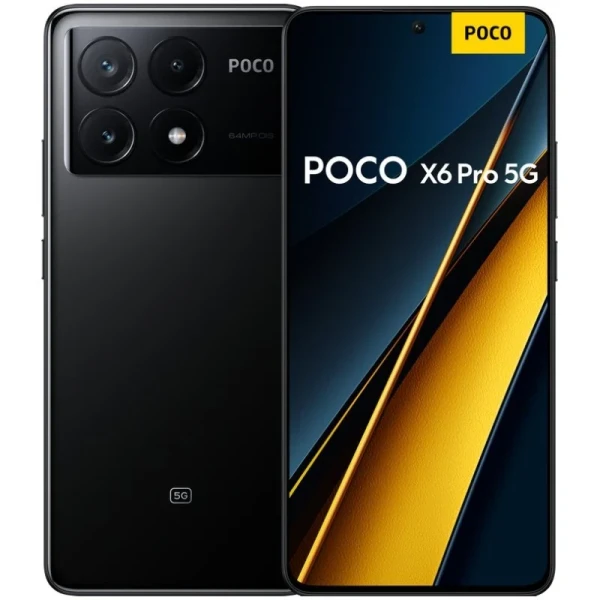 Smartphone Poco X6 Pro 5G Tela AMOLED 6,67" 1,5K - 12GB - 512GB - Câmera principal 64MP - Bateria 5000mAh - Suporta carregamento de 67W - Cor preta