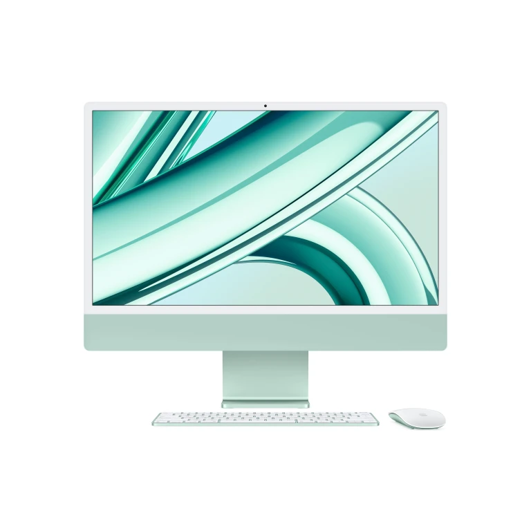 Apple iMac 24P Retina 4.5K - Apple M3 8-core CPU/10-core GPU, 8GB, 512GB SSD - Green