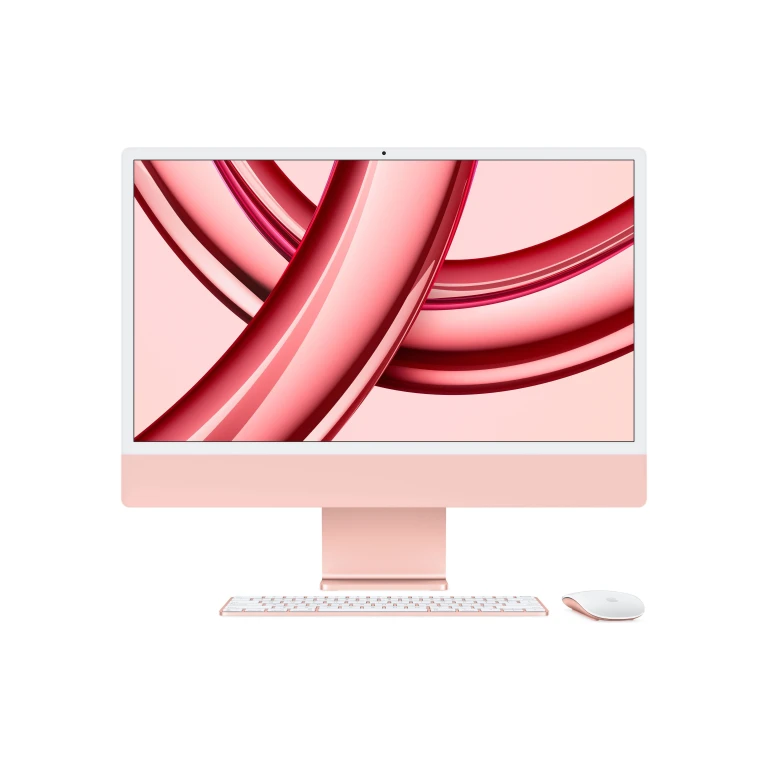 Apple iMac 24P Retina 4.5K - Apple M3 8-core CPU/10-core GPU, 8GB, 256GB SSD - Pink