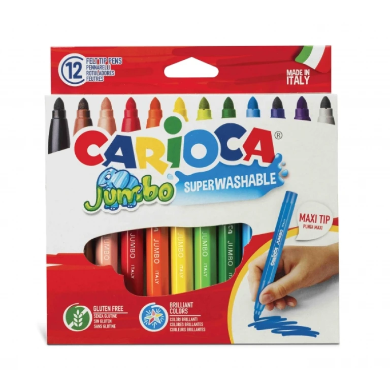 Marcador jumbo carioca 12 unidades