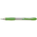 Esferografica pilot super grip verde claro -retratil -com grip-tinta base de oleo