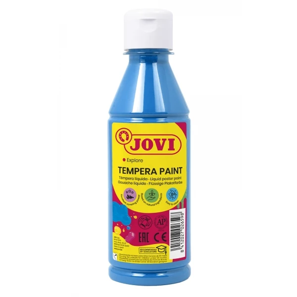 Guache liquido jovi 250 ml -azul cyan