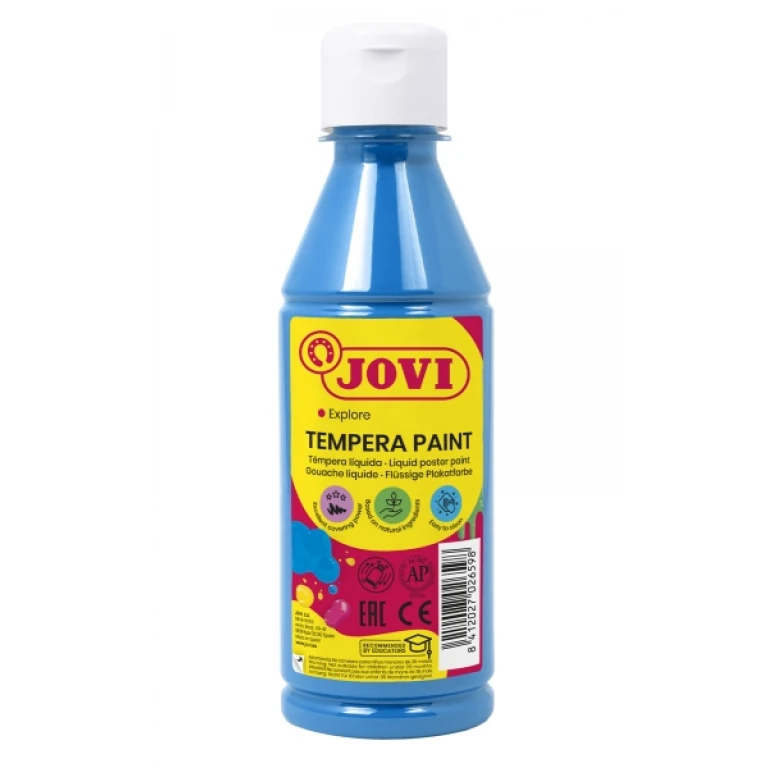 Guache liquido jovi 250 ml -azul cyan