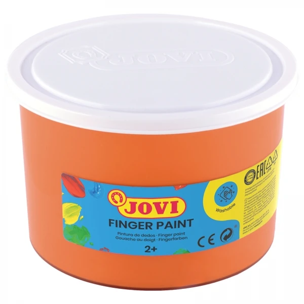 Pintura a dedos jovi 500 ml laranja