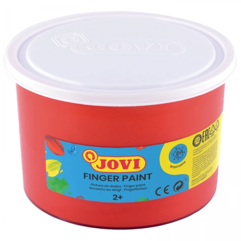 Pintura a dedos jovi 500 ml vermelho