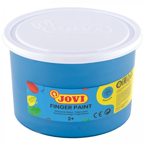 Pintura a dedos jovi 500 ml azul