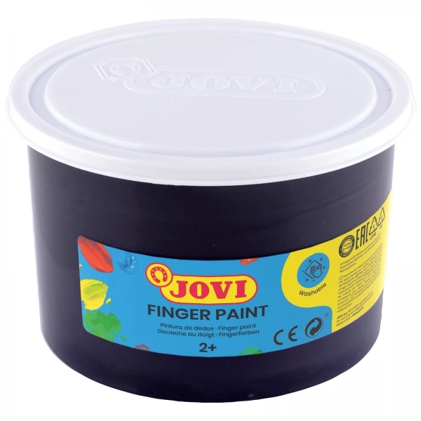 Pintura a dedos jovi 500 ml preto