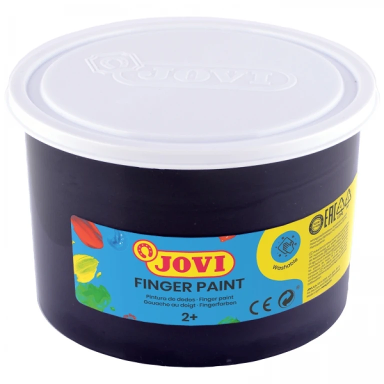 Pintura a dedos jovi 500 ml preto