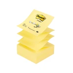 Bloco de notas adesivas post-it amarelo. 76 x 76 mm