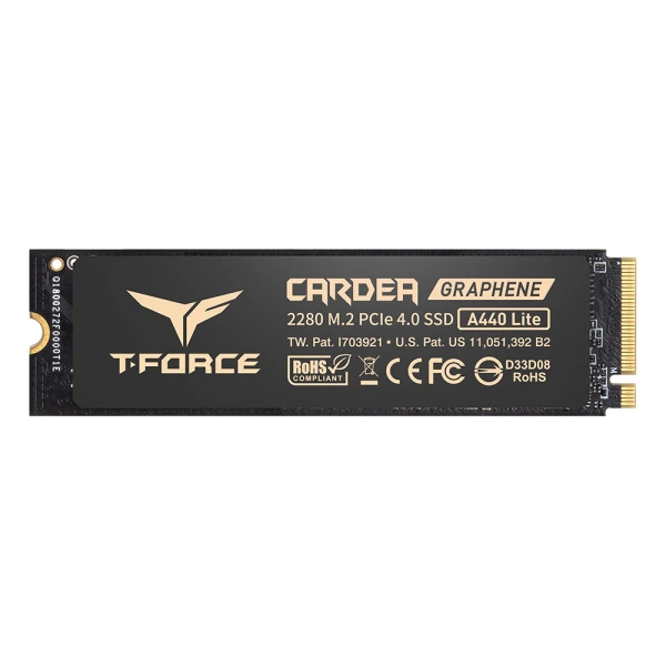 Thumbnail-SSD M.2 PCIe 4.0 NVMe Team Group 1TB T-FORCE A440 LITE-7000R/6200W c/dissip Grafeno