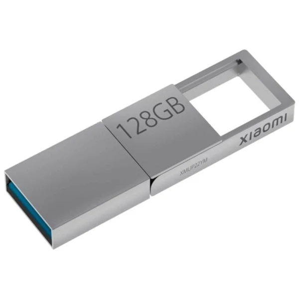 Thumbnail-Memória USB Xiaomi Dual-interface Flash Drive 128GB – Entrada USB-A, Saída USB-C – Design Metálico – Cor Prata (Pendrive)