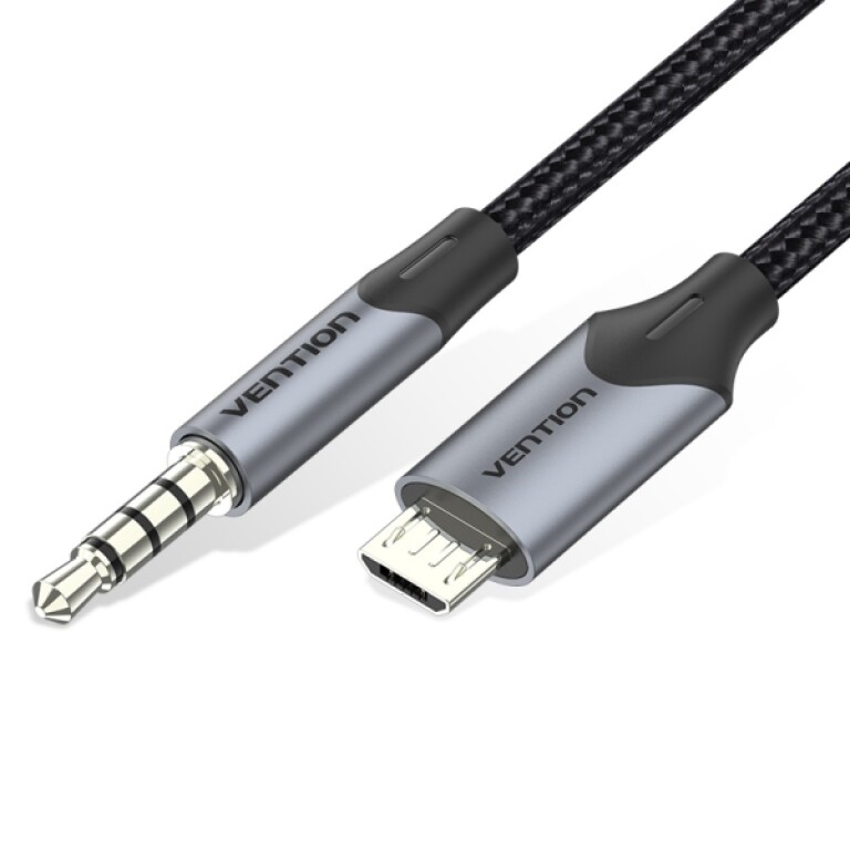 Thumbnail-Adaptador Vention CableTech Micro-USB para Jack 3.5 – Conectores de alta qualidade – USB 2.0 – Cor Preto