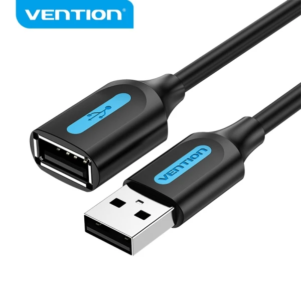 Thumbnail-Extensor Vention CableTech USB 2.0 – Conector macho para fêmea – 50 cm – Alta compatibilidade – Cor preta