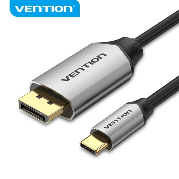 Thumbnail-Adaptador Vention USB-C para DisplayPort – Conexão Estável e Rápida – Cor Preto