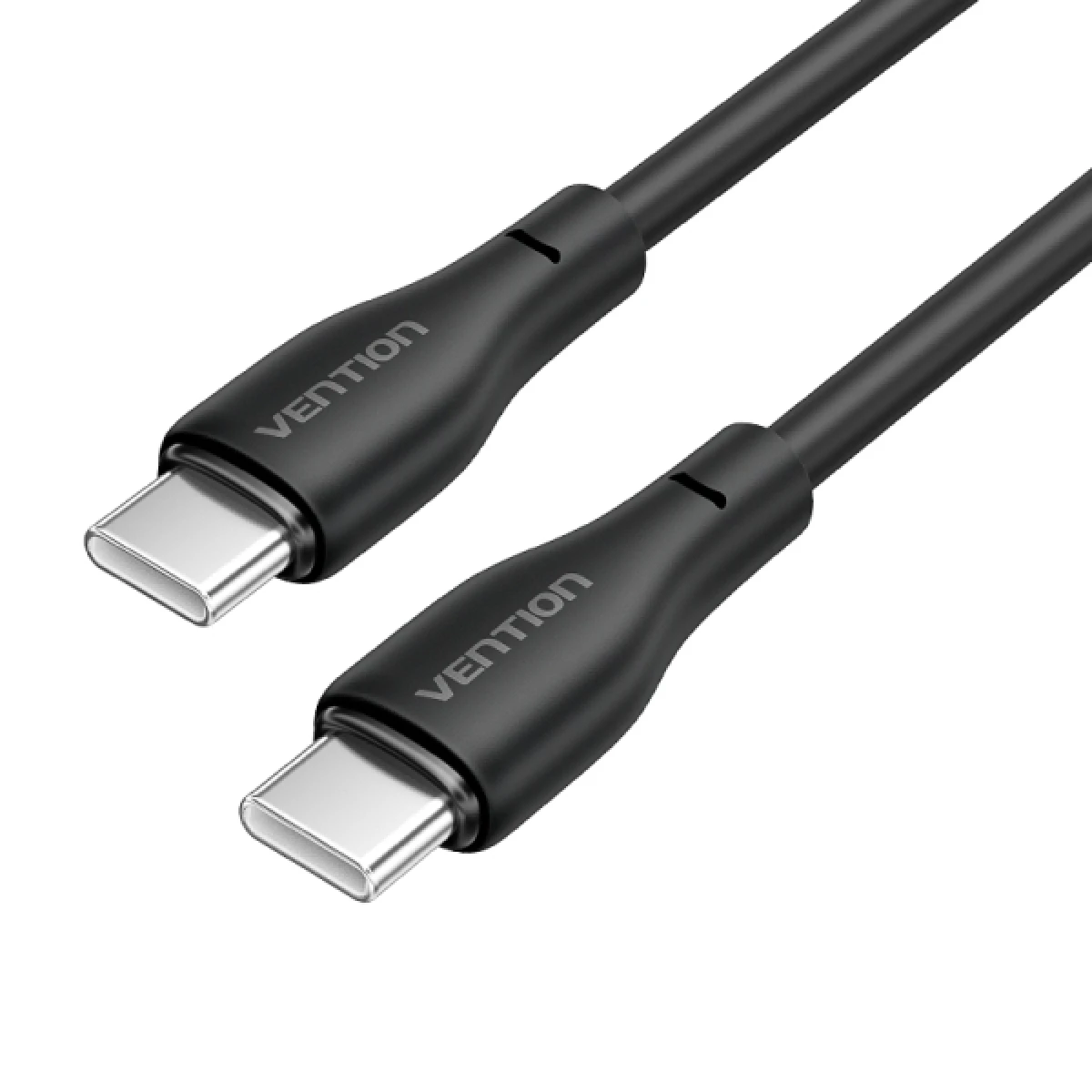 Thumbnail-Cabo de carregamento Vention USB-C para USB-C – TPE durável – Transferência 480Mbps – Potência 3A – Potência 60W máx. – Cor preta