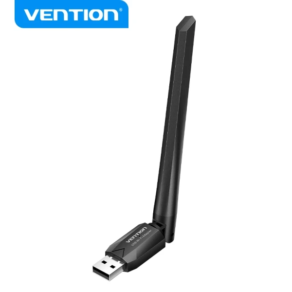 Thumbnail-Adaptador Wi-Fi USB de banda dupla Vention AC650 – Alto ganho – Conexão estável – Fácil instalação – Cor preta