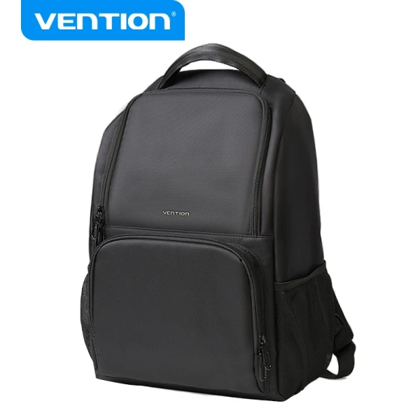 Thumbnail-Mochila impermeável Vention – 100% poliéster – Compatível com laptops de até 15,6″ – Volume 27L – Cor preta