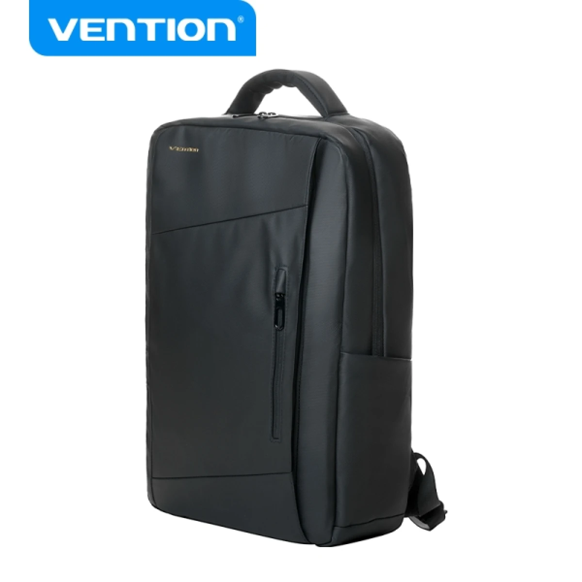 Thumbnail-Mochila impermeável Vention para laptop – 20L – Compartimento acolchoado 15,6″ – Tecido repelente de água – Leve e durável – Cor preta