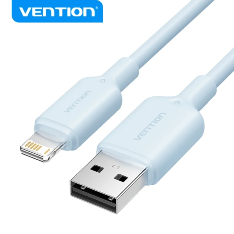 Thumbnail-Vention Cabo USB 2.0 Lightning – Transmissão 480Mbps – Saída 2.4A – Cor Azul
