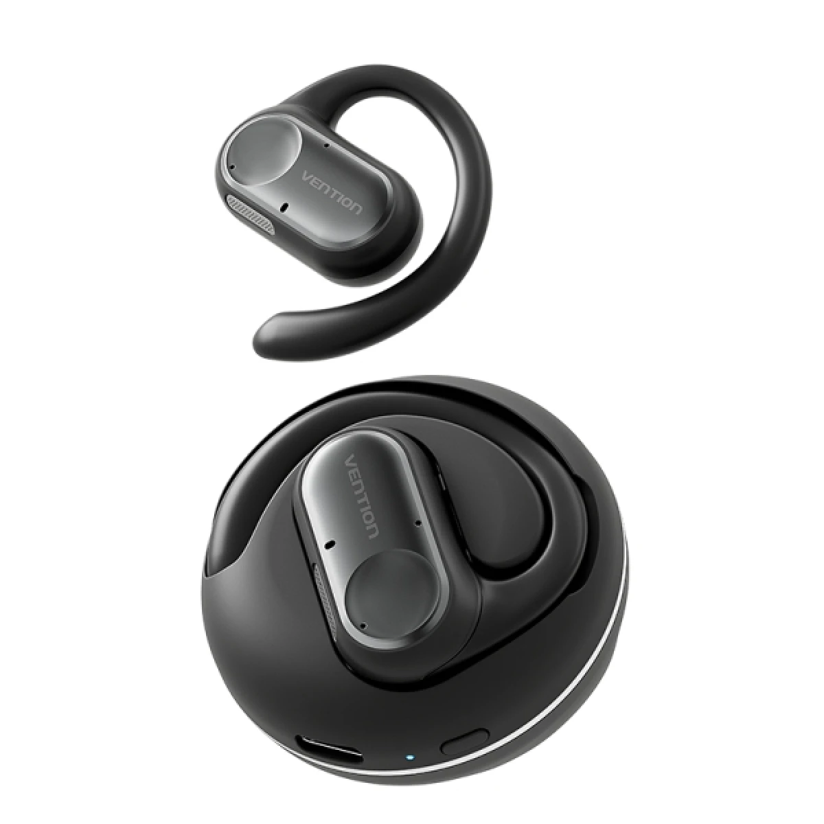 Thumbnail-Fones de ouvido Bluetooth Vention NBP OpenBeat O11 – Bluetooth 5.3 – USB-C – Cor Preto