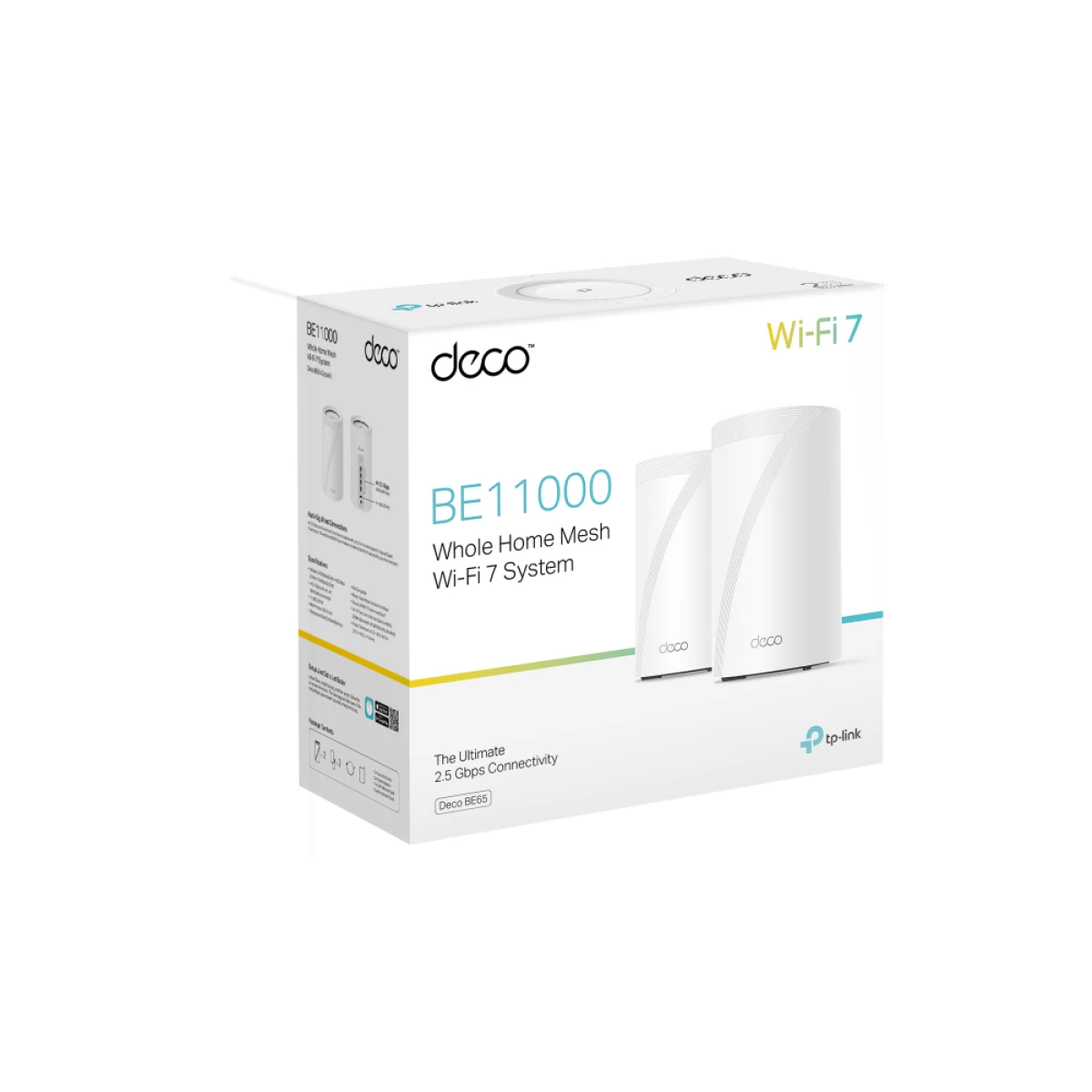 Galery – TP-Link Deco BE65 Tri-band (2.4 GHz / 5 GHz / 6 GHz) Wi-Fi 7 (802.11be) Branco 4 Interno0