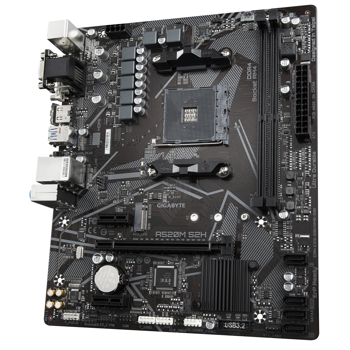 Galery – GIGABYTE A520M S2H motherboard AMD A520 Socket AM4 micro ATX0