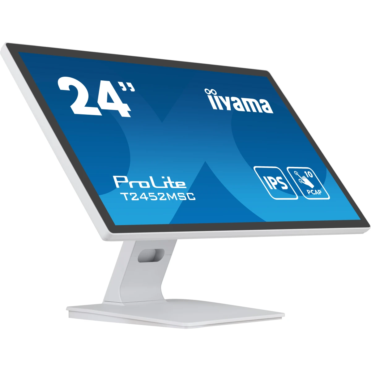 iiyama ProLite monitor de ecrã 60,5 cm (23.8") 1920 x 1080 pixels Full HD LCD Ecrã táctil Multi-utilizador Branco