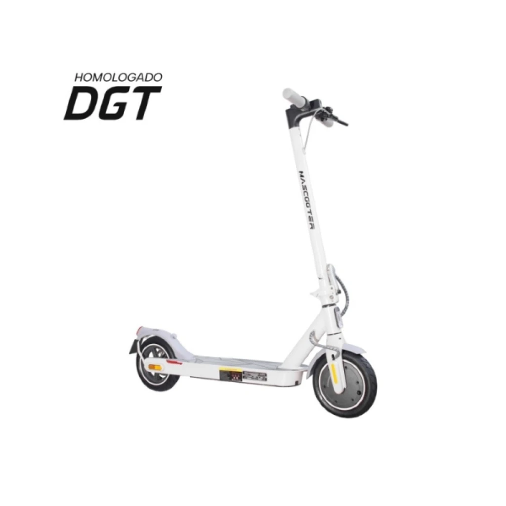 Motor Scooter Elétrico Mascooter S1 Essential 300W - Homologado DGT - Autonomia até 20km - Carga Máxima 100kg - Rodas 8,5" - Cor Branco